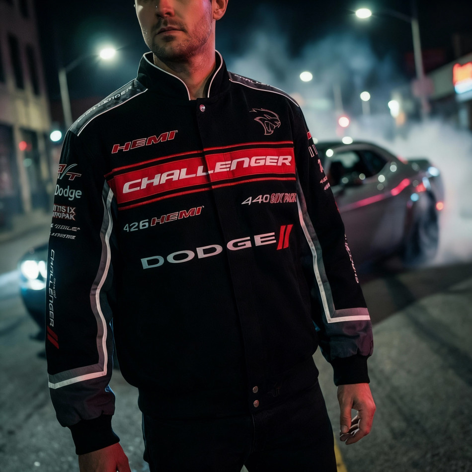 nascarjacken onlineshop - Dodge Challanger Jacke - bestickt